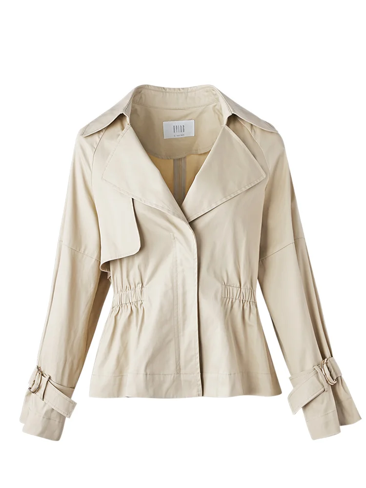 

Khaki Short Coat Women's Casual Top Women Winter Hooded Coat Autumn Zipper Slim Vintage Modern Sports Lady Bestselling GG50yf