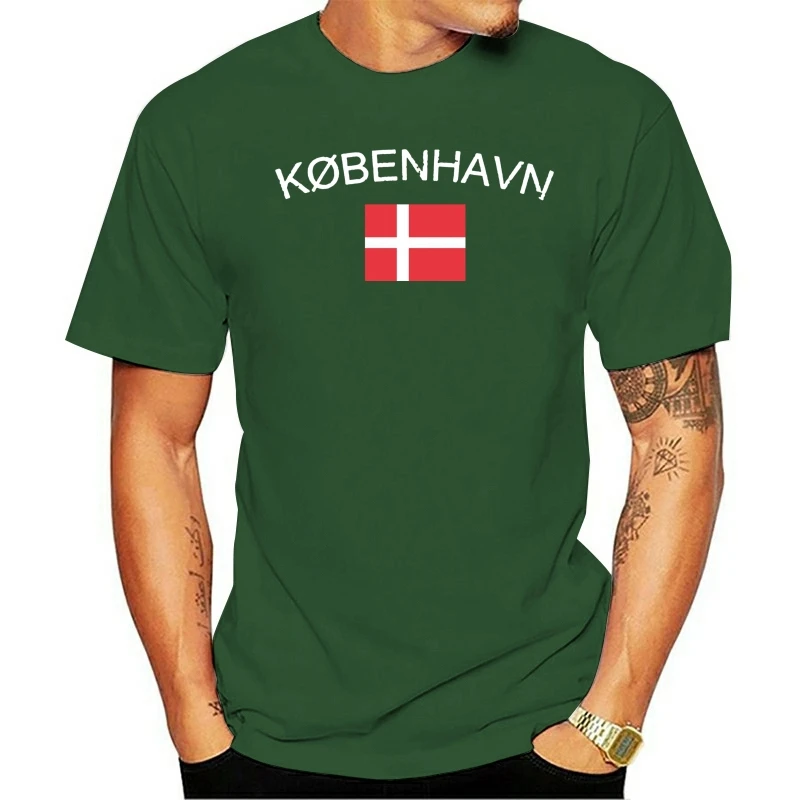 2021 модные футболки для отдыха мужчин Kobenhavn винтажный Дания Копенгагенская