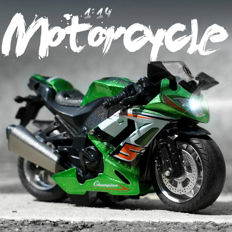 Ofertas Especiales 1:14 modelo de coche de aleación Aleación de simulación de la motocicleta de coche de carreras de juguete sonido de simulación y Luz Juguetes para los niños modelo Decoración 1gNWbqzN0D9