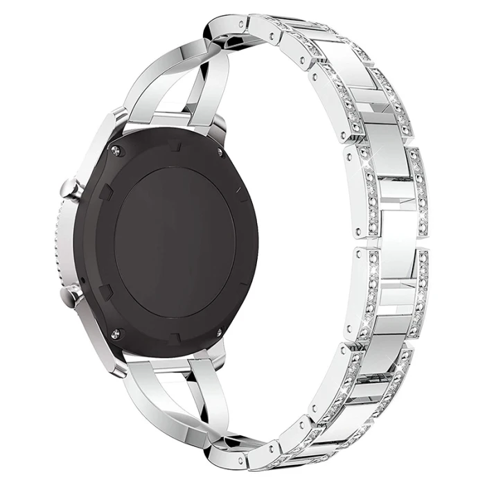 22 мм Кристалл Bling металлический ремешок часы ремешок для samsung gear S3 Frontier PUO88
