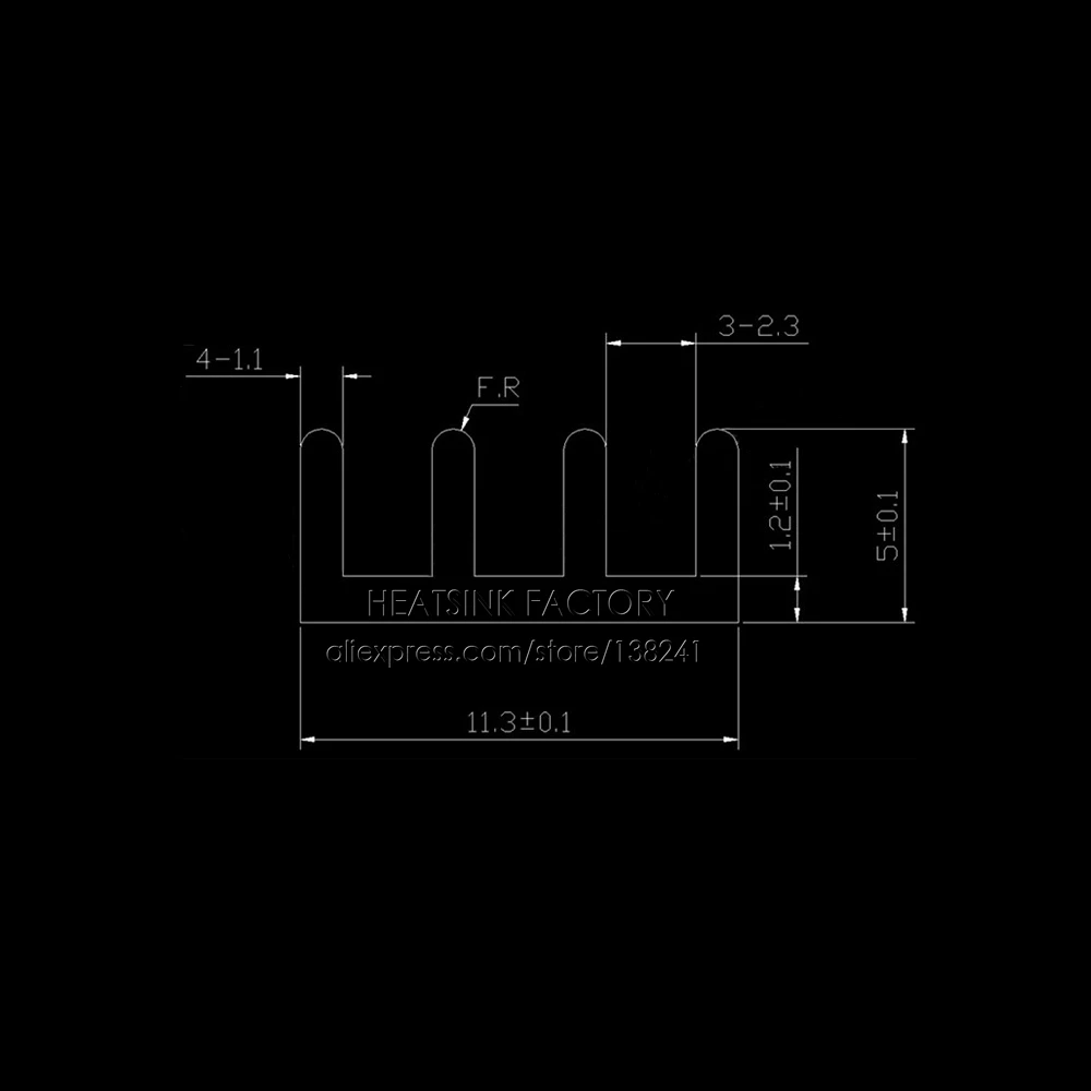 100 шт 11x11x5 мм теплоотвод ОЗУ чипсет алюминиевый радиатор с теплопроводящей лентой