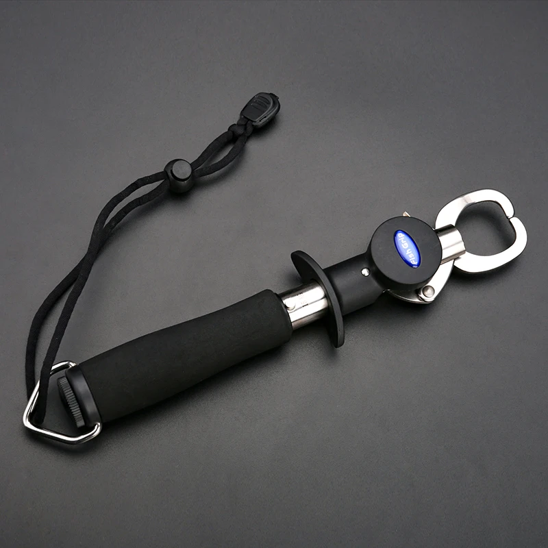 Fish Clamp T-Type Stainless Steel Control Device Lures Fishing Lip Grip Holder Grabber Pliers With Weight Scale Ruler Tool | Спорт и