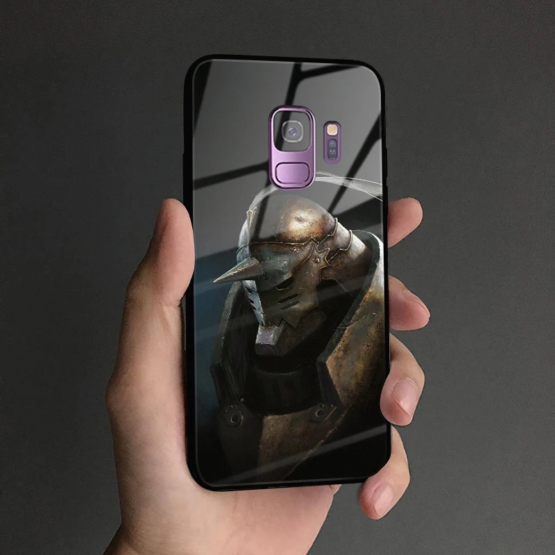 Аниме «Стальной алхимик» для samsung Galaxy S8 S9 S10e S10 Note 8 9 10 Plus Мягкий силиконовый чехол из закаленного стекла для телефона чехол - Цвет: AE 3825