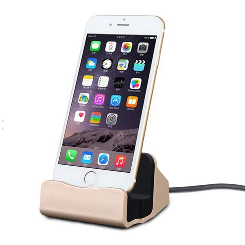 cell phone stand Phone Desk Holder Charger Mobile Stand for For IPhone X 8 7 6s 6 Plus I Phone 5 5S SE Charging Dock Desk Charger Docking Station car vent phone holder Holders & Stands