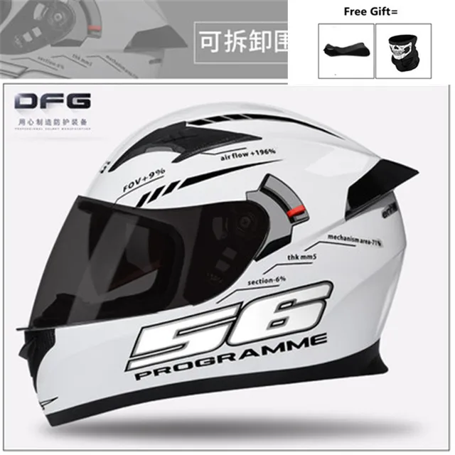 Motorcycle Helmet 56 White Riding 