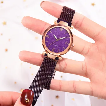 

Hot Models Exquisite Magnet Buckle Quartz Watch WOMEN'S Versatile Rose Gold Border Watch