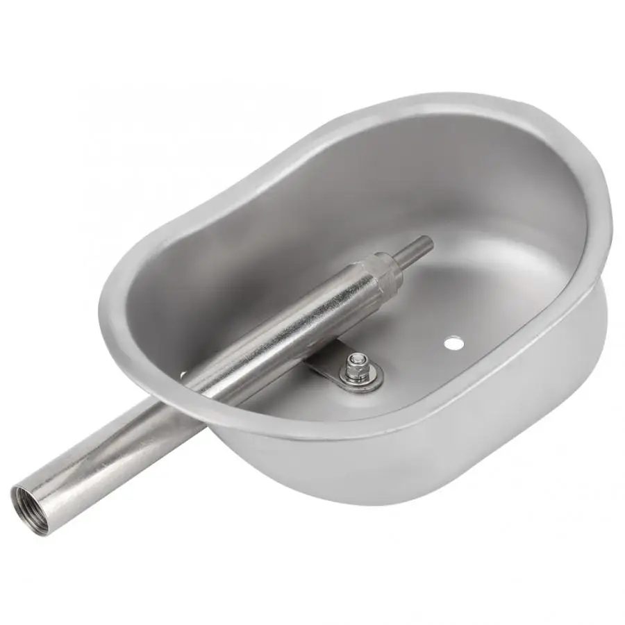 Oval Stainless Steel Piglets Farm Livestock Pig Feeding Drinking Water Bowl Accessory Animals Drinking Tool Amniotic Fluid Cup