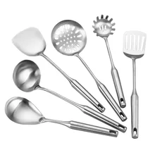 Шпатель немагнитные шлифовальный 304 набор кухонной посуды и удлинения ресниц всего за Ladel кухонная лопатка Толстая лопаточка из нержавеющей стали