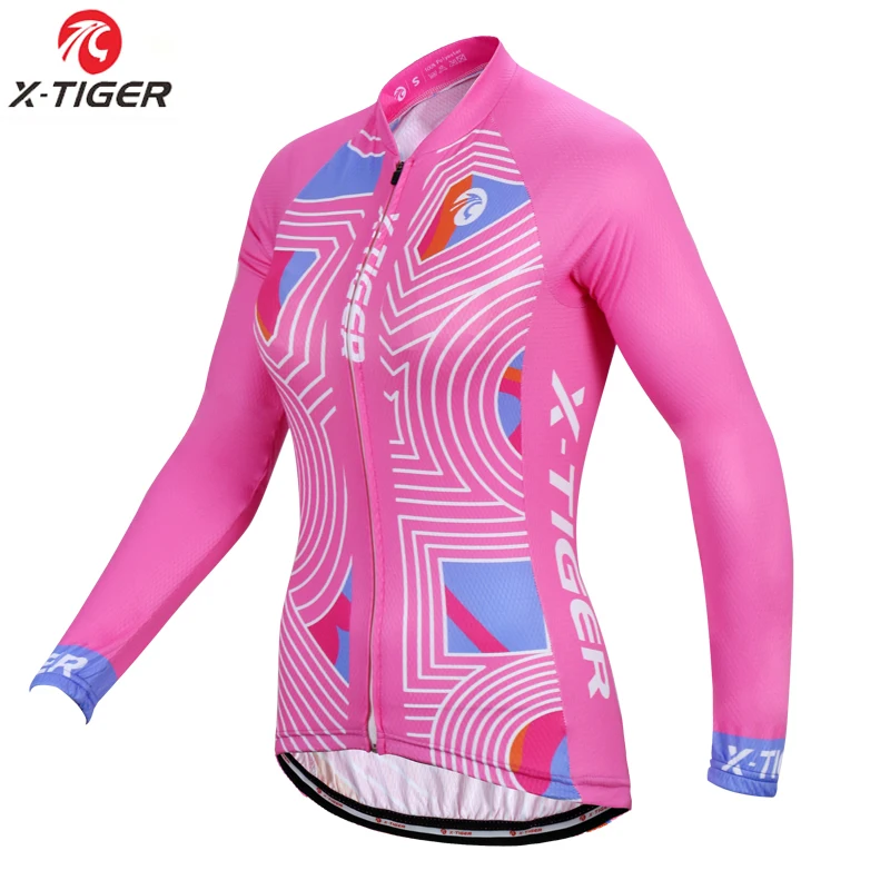X TIGER Pro Зимняя Теплая Флисовая велосипедная трикотажная одежда Ropa Ciclismo Женская