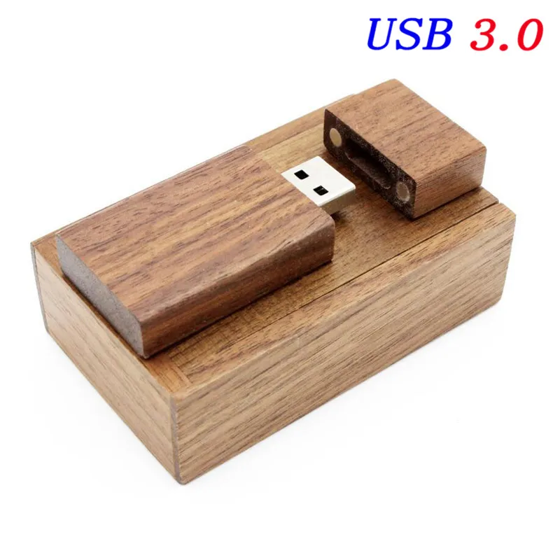 JASTER Memoria USB Maple Wood USB флеш-накопитель с индивидуальным логотипом DIY 8 ГБ 16 ГБ 32 ГБ 64 Гб USB 3,0 флеш-накопители U диск 10 шт. бесплатный логотип - Цвет: Walnut wood