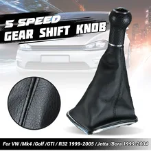 5 velocidade do carro alavanca shifter shifter shifter shifter shifter botão de mudança de engrenagem capa de bota para vw golf jetta mk4 bora gti r32 1999-2005
