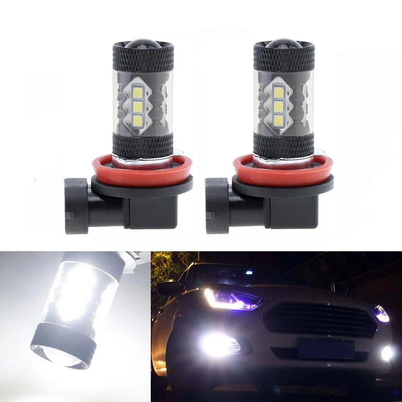 2x супер белый H8 H11 CREE чип 3030SMD светодиодный туман светильник дальнего света лампы