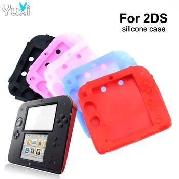 

YuXi Multicolor Soft Silicone Case For Nintendo 2DS Protective Soft Gel Rubber Skin Cover For 2DS Game Console Accesssories