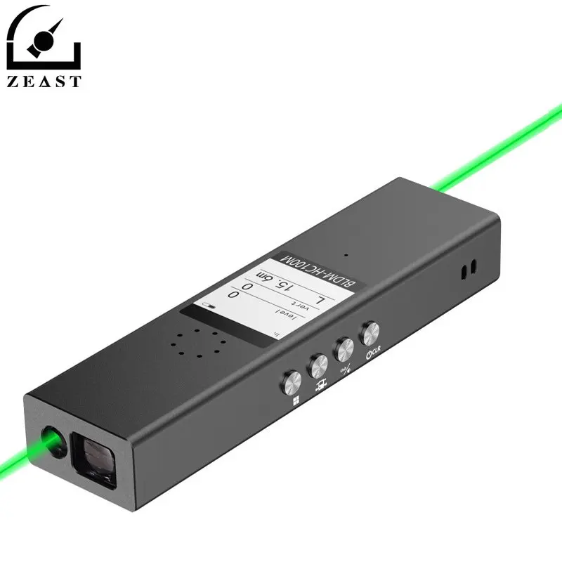 100M/120M/150M Green Light Bluetooth Infrared Laser Rangefinder Measuring Tool Voice Broadcast Handheld Laser Distance Meter