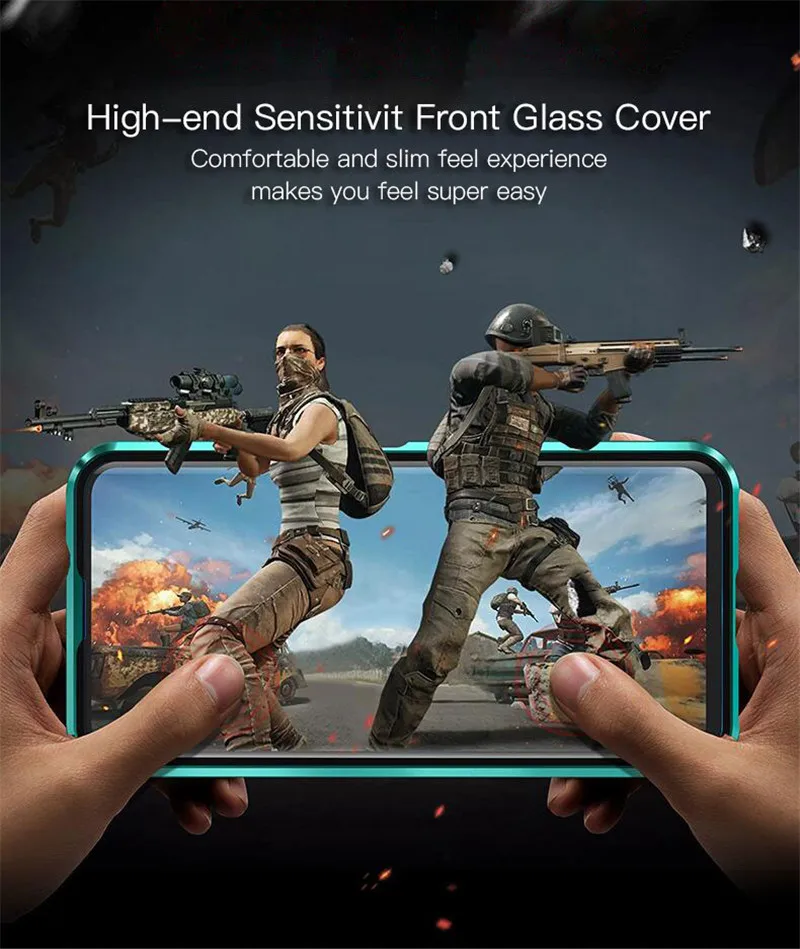 Чехол для huawei honor 20 pro, двойное стекло в рамке, Магнитный чехол king, чехол для honor 20, Магнитный чехол все включено
