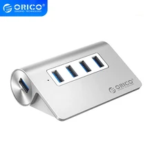 ORICO USB 3,0 Hub 4 Ports Aluminium Externe Usb OTG Hub Tragbare Schreibtisch Splitter PC Laptop Computer Zubehör Port Expander