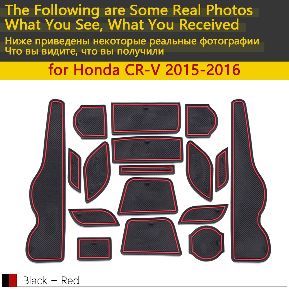 Противоскользящие резиновые чашки подушки Салонные подложки для Honda CR-V таможенный приходной ордер MK4 facelift 2,0 2,4 2,4 аксессуары чехлы сидений автомобиля коврик для телефона