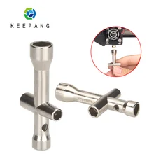 KeePang-Mini llave inglesa E3D, M2, M2.5, M3, M4, tuerca de tornillo Hexagonal, manguito de llave inglesa cruzada, herramienta de mantenimiento de rueda de coche