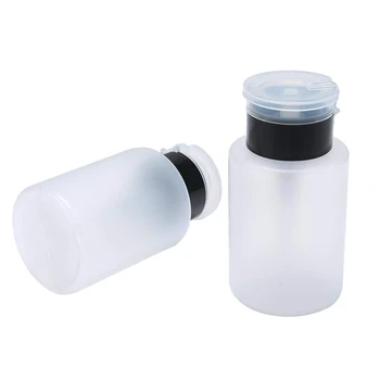 

2 x Black Pump Dispensers and Nail Polish Remover, 210ML (2pcs, Black)