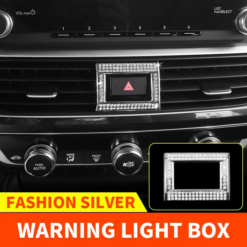 Нашивки в виде алмаза для внутреннего контроля воздуха на выходе передач декоративная заплатка крышка модификация для Honda Accord 10th - Название цвета: 1pcs