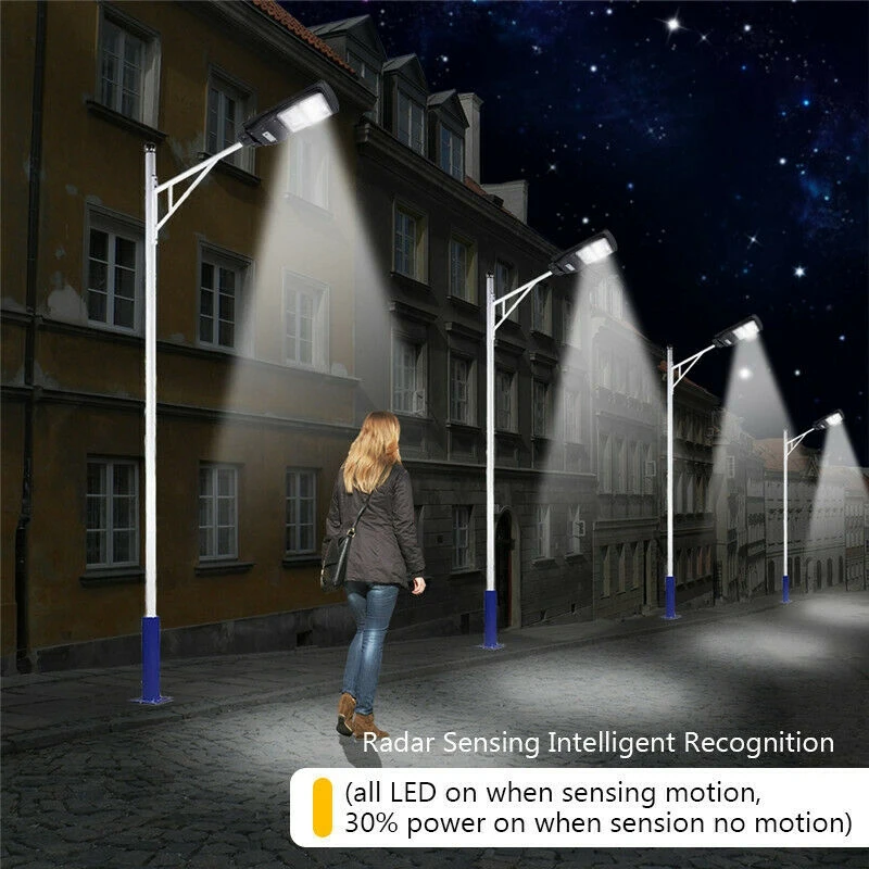 150 Вт 450LED Солнечный уличный светильник с дистанционным датчиком движения PIR наружный настенный светильник