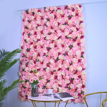 

Nordic Art Simulation Rose Flower Wall Background Wedding Opening Mall Interior Decoration Plantwall Home Decoration Accessories