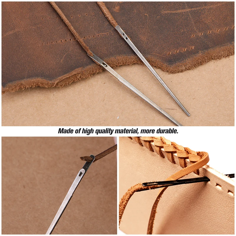 LMDZ Small Size Leather Sewing Kit Leather Rope Lace Needle Thimble Tailor Scissor with Bottle for DIY Hand Sewing Craft Tool leather craft tools,leather sewing tools