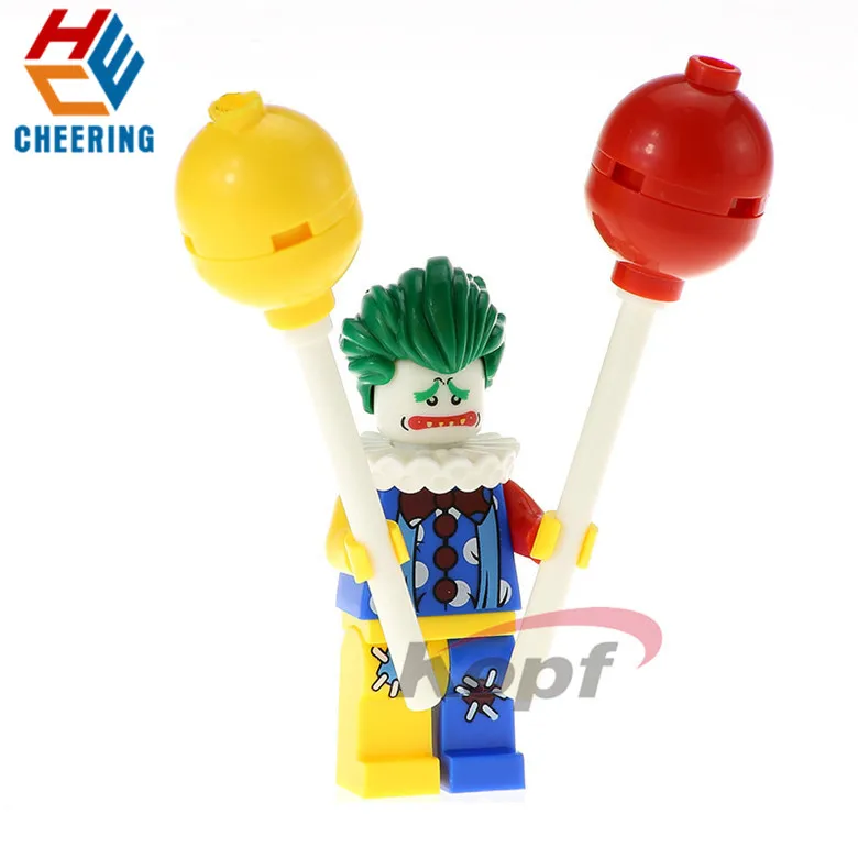 Строительные блоки Супер Герои клоун Pennywise Redux Джокер с красным воздушным шаром Freakazoid Джокер Фигурки игрушки для детей KF6110 - Цвет: KF2016 Without Box