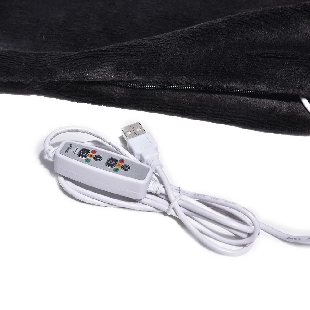 160*60 см USB 5V шаль с подогревом обертывание 3 Тепловая установка Съемная грелка плед для офиса диван гостиная зима