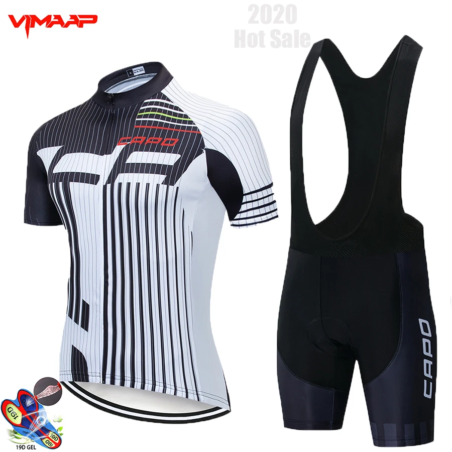 

2020 summer new CAPO cycling shirt suit short sleeve Maillot bicycle mountain bike clothing quick-drying ropa ciclismo hombre