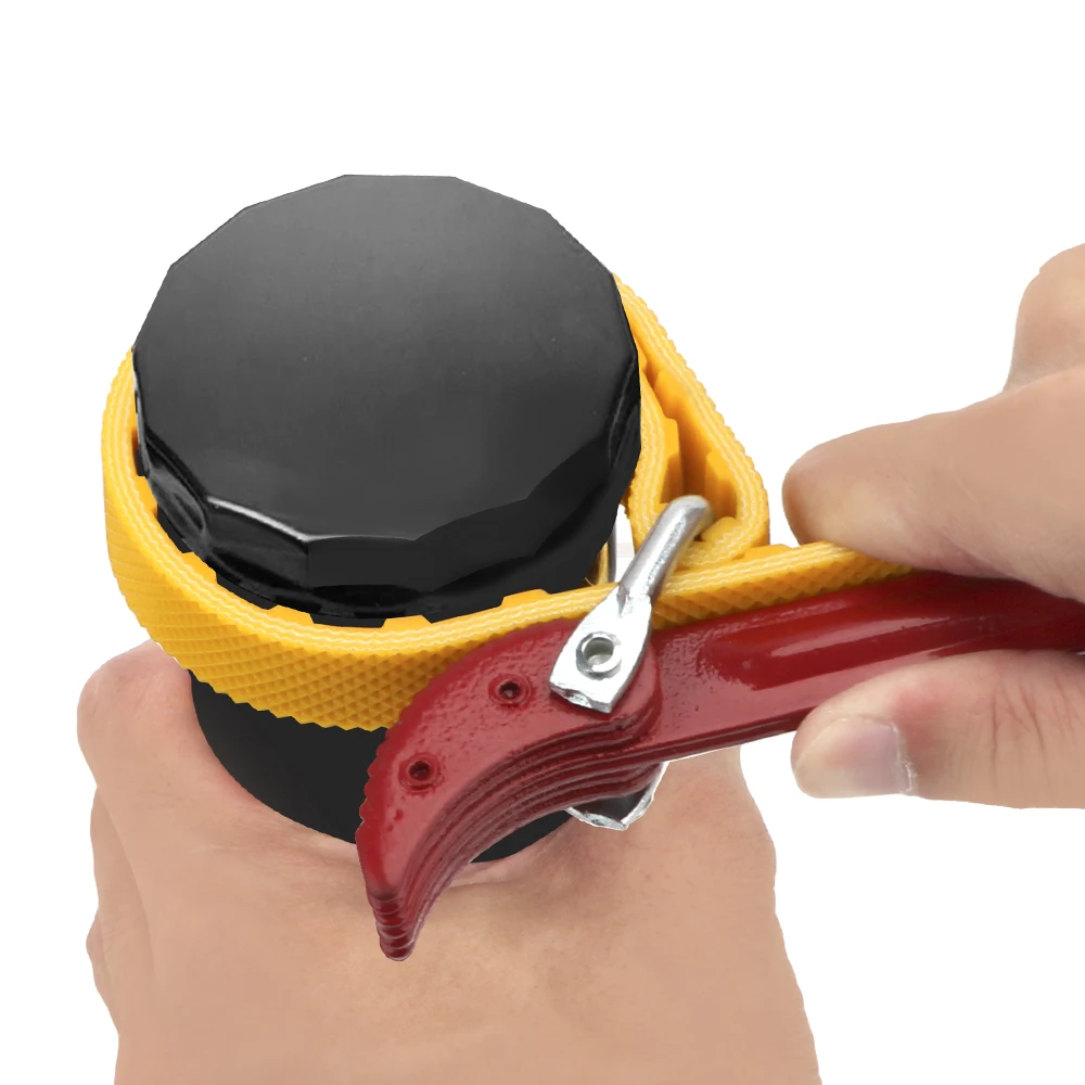 Car Truck Fuel Oil Filter Wrench Joints Pipe Spanner Puller Anti Slip Belt Strap Repair Tools Motorcycle Automotive Accessories oil filter wrench car oil filter