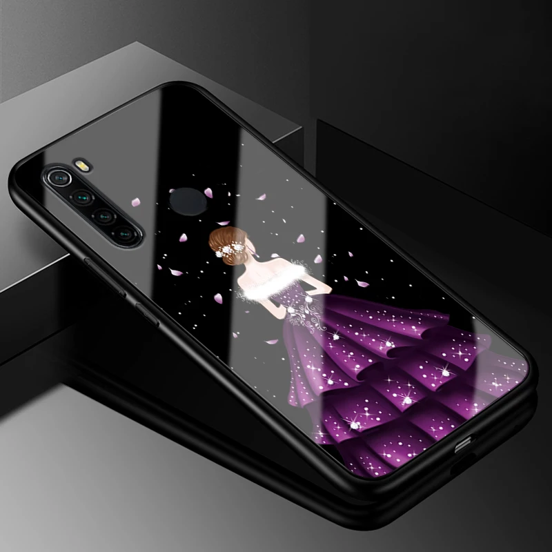 41 Чехол для Redmi Note 8 T, силиконовый бампер, жесткая задняя крышка, чехол для телефона s, для Xiaomi Redmi Note 8 T, Капа для Redmi Note 8 Note8 T, закаленное стекло - Цвет: 41