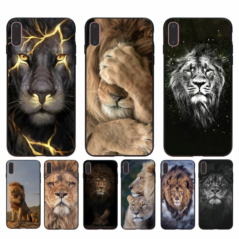 

For iphone 11 Lion Alpha Male Lovely Design Phone Accessories Case for iPhone 8 7 6 6S Plus 5 5S SE XR X XS MAX Coque Shell
