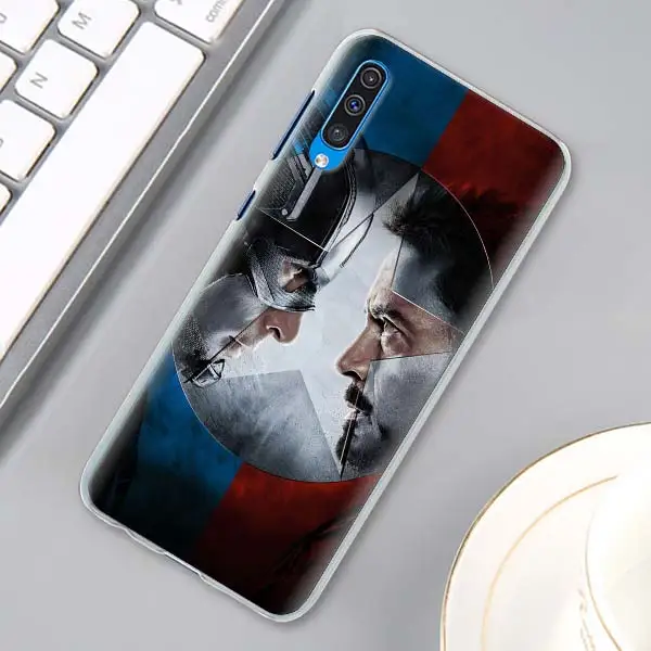 Марвел Супергерои из “Мстителей” телефонные чехлы для samsung Galaxy A10 A20e A30 A40 A50s A60 A70 A80 A6 A7 A8 A9 в твердом переплете - Цвет: H06