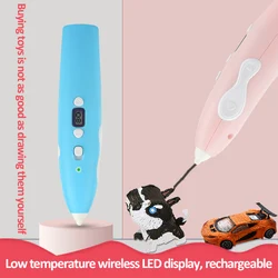 Stylo 3D sans fil, à basse température, impression LED, Rechargeable, TCL, jouets éducatifs pour enfants, cadeaux, DIY 