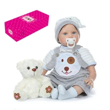 Decdeal 55 см Силиконовая Кукла Reborn Super Baby Lifelike baby Bonecas кукла Baby Reborn Brinquedos мальчики-куклы для маленьких девочек