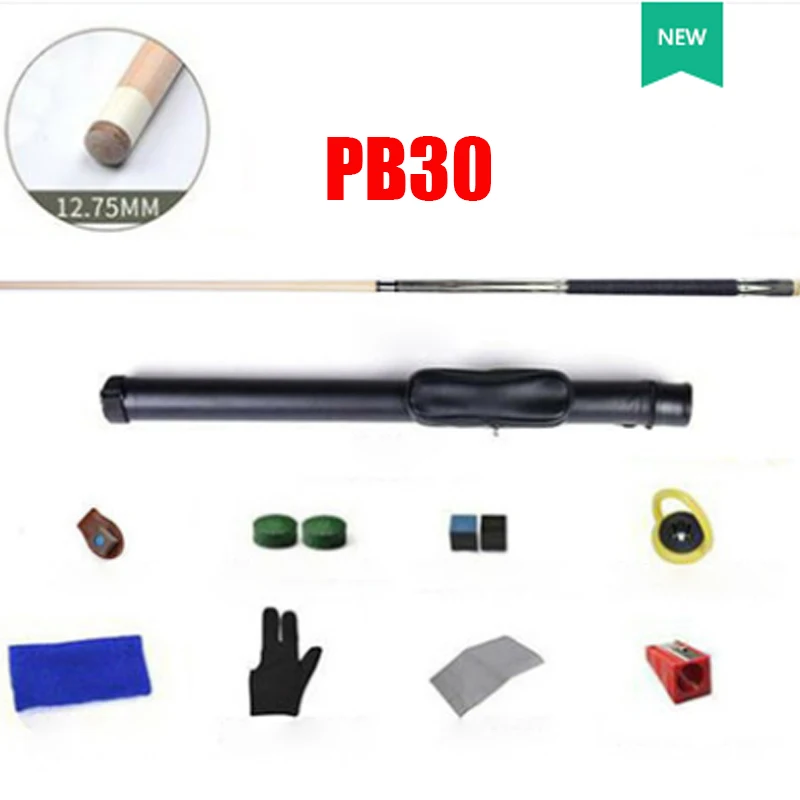 PB30 Case Set Новое поступление JianYing пул кий наконечники 12,75 мм наконечник PB30 estuche taco de Pool - Цвет: PB30 Case Set