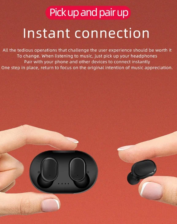 TWS Wireless Earphone For Xiaomi Redmi Airdots Earbuds Bluetooth 5 0 Headsets Noise Cancelling Mic for iPhone Huawei Samsung