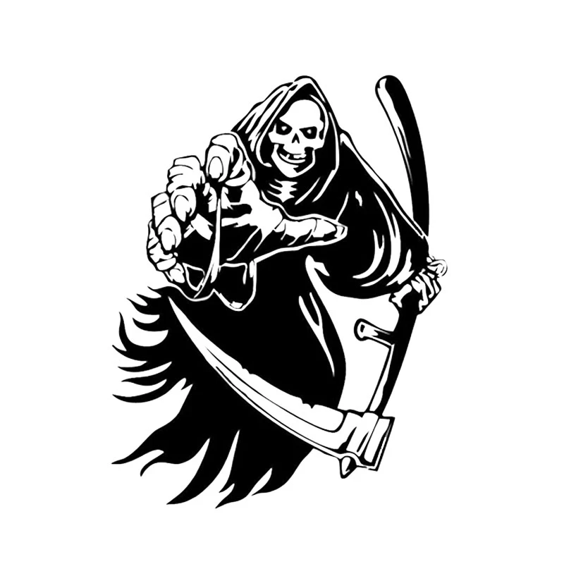 Самая крутая Автомобильная наклейка с черепом ужасная графическая Личная