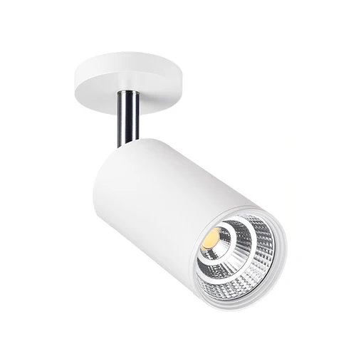 Dimmable 3 Вт/5 Вт/7 Вт Светодиодный светильник для потолка COB Крытая картина прожектор Вращающаяся лампа гостиная черный/белый корпус