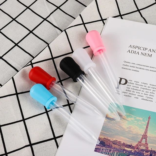 Acheter Compte-gouttes gradué en Silicone transparent de 5ml, 2 à 5 pièces,  compte-gouttes pour aliments liquides, pour moules à bonbons, moule gommeux  et outils de fabrication artisanale