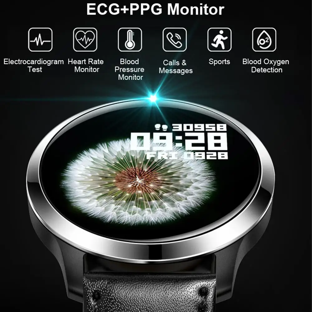 IP68 Смарт-часы ЭКГ PPG пульсометр Монитор артериального давления наручные часы фитнес-трекер Bluetooth часы для мужчин и женщин