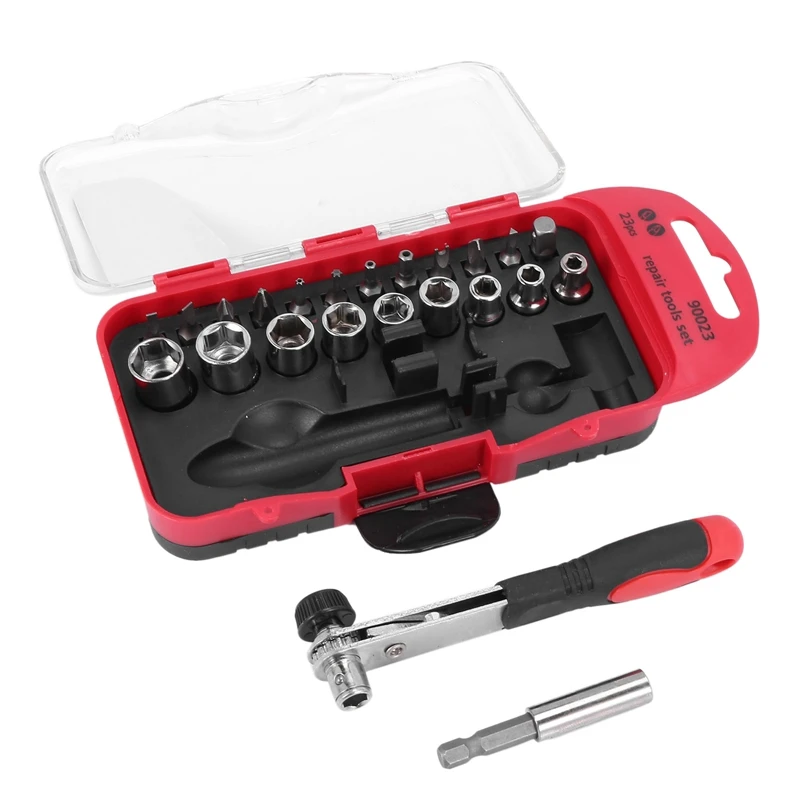 ZYL-YL Small Size 23 Pcs Multi-Function Precision Ratchet Wrench Set Motorcycle Repair Tool Traveling Necessary ZYL-YL Small Size 23 Pcs Multi-Function Precision Ratchet Wrench Set Motorcycle Repair Tool Traveling Necessary