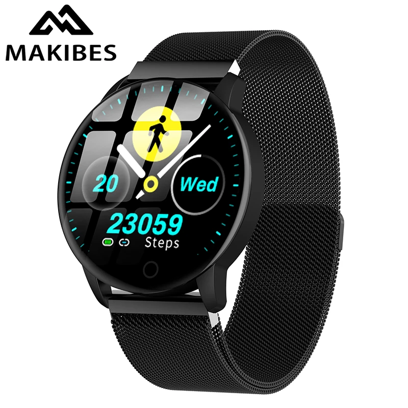 Смарт часы Makibes T5 PRO мужские водонепроницаемые с измерением давления фитнес