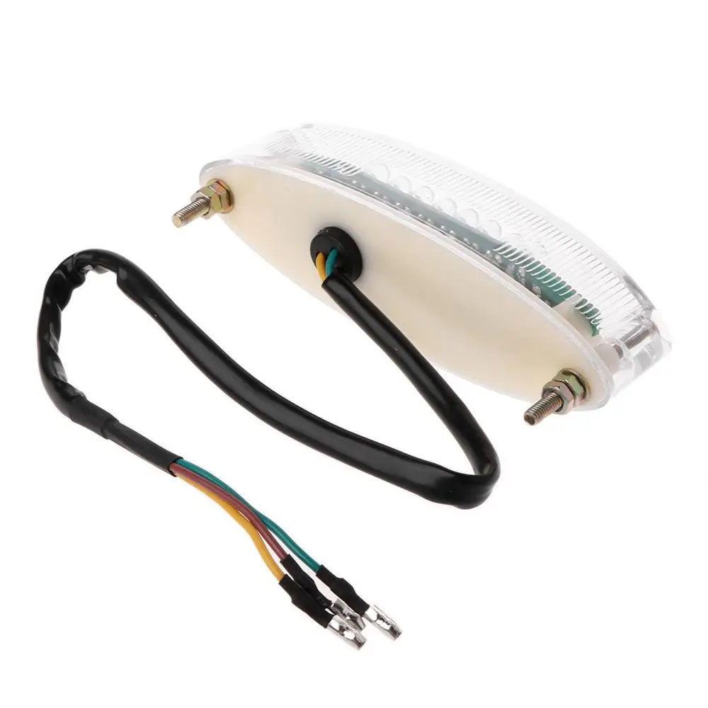 Car-Styling DC 12V 28LED Motorcycle ATV Dirt Bike Brake Stop Running Tail Light Universal Balaclava