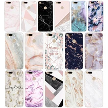 347FG Rosa Blanco azul mármol silicona suave Tpu funda de teléfono para xiaomi redmi mi 8 A1 A2 lite