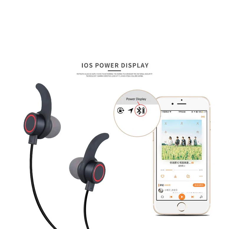 YCH-11 Bluetooth 4,1 наушники беспроводные наушники Спорт бас bluetooth гарнитура с микрофоном для телефона iPhone xiaomi hua wei наушник