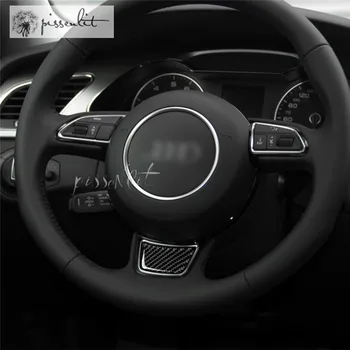 

For Audi A3 S3 2013-16 2017 2018 2019 2020 Accessories Carbon Fiber Sticker Protection Panel Interior Steering Wheel Decoration