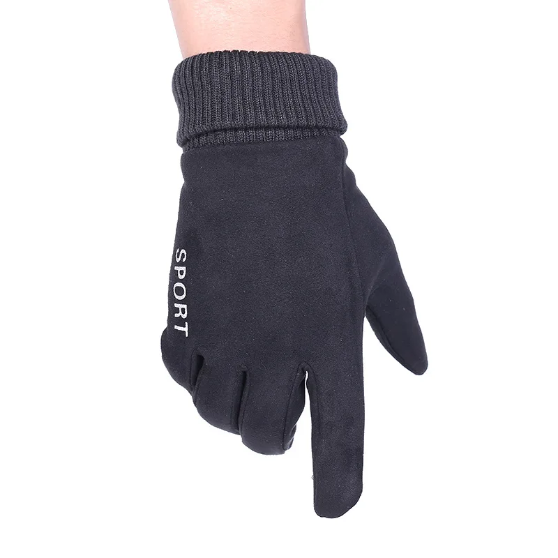 Men's Finger Gloves with Screw Sports Touch Screen Creative Coloured Warm and Cold-proof Gloves in Autumn and Winter