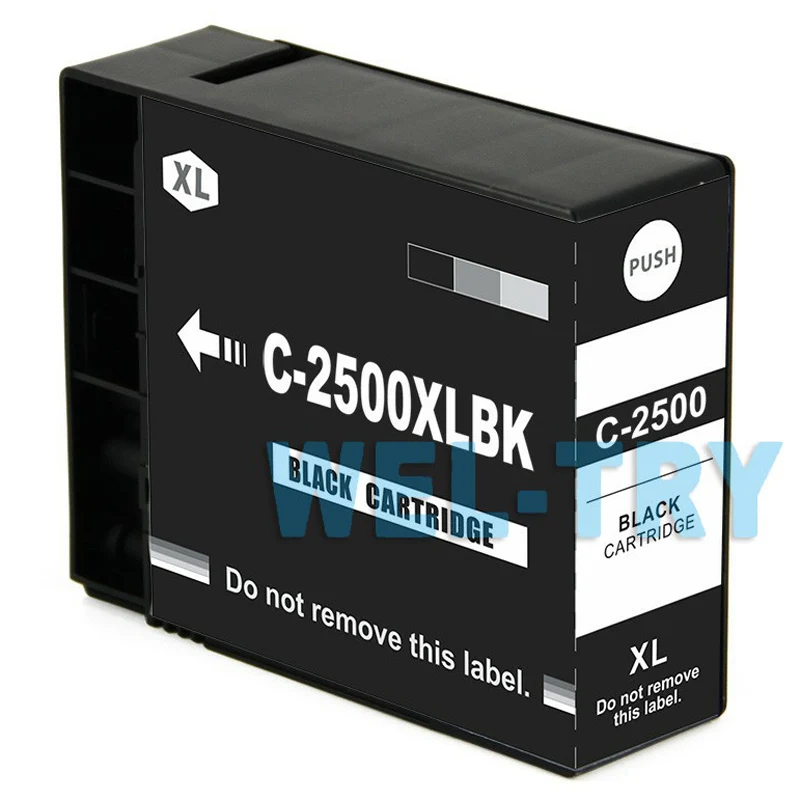 PGI-2500 PGI2500 XL чернильный картридж для принтера Canon MAXIFY iB4050 iB4150 MB5050 MB5150 MB5350 MB5450, Полный Пигментные чернила с чипом